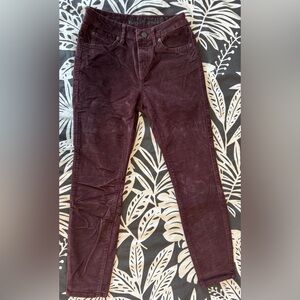 Volcom women’s corduroy high waisted skinny pants